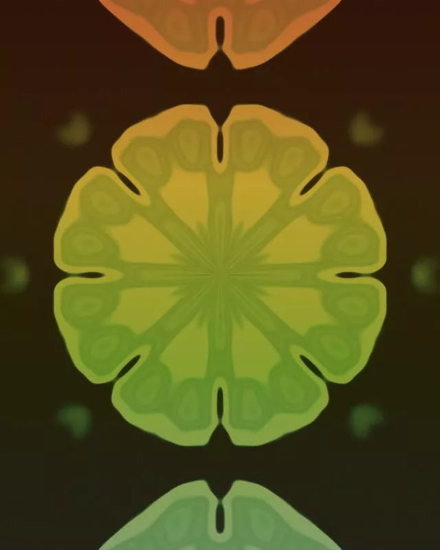 Неон Тунел Фрактал Калеидоскоп Експлозија 60fps VJ Loop 4:5 Instagram Чувар на Екранот