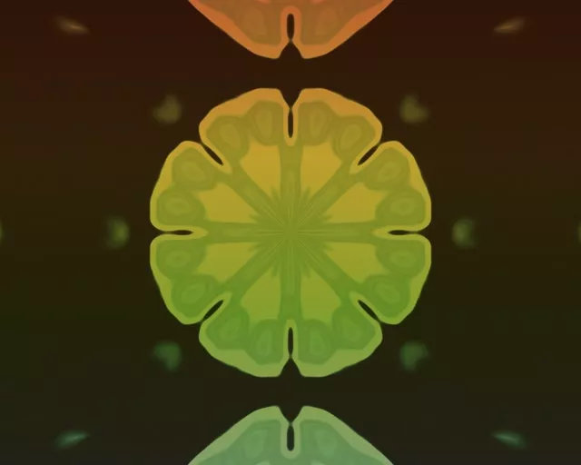 Tunnel Néon Explosion Kaléidoscope Fractal 5:4 industriel 60fps Économiseur d'écran Vj loop