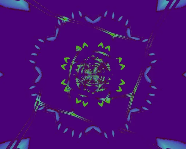 Tunel Neon Explozie Stea 5:4 industrial 60fps VJ loop economizor ecran Verde Mov