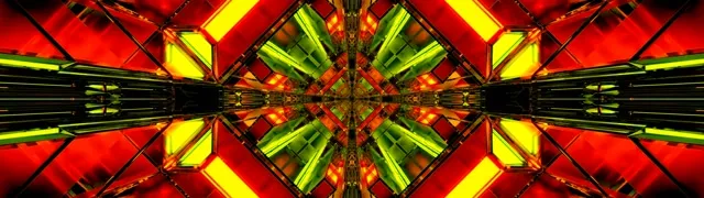 霓虹隧道萬花筒鑽石 VJ Loop 32:9 超級超寬螢幕 60fps 螢幕保護程式