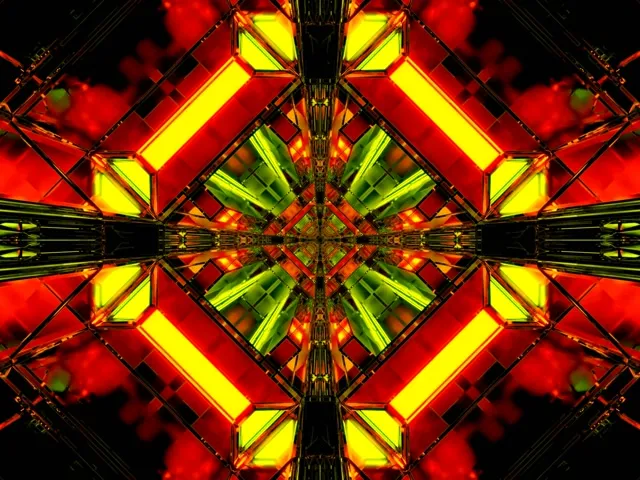 Neon Tunel Kaleidoskop Prasak 4:3 Classic 60fps Screensaver Vj Loop