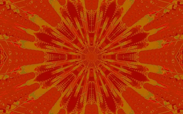 Tunnel Néon Explosion Kaléidoscope Fractal VJ Loop 16:10 MacBook 60fps Économiseur d'écran