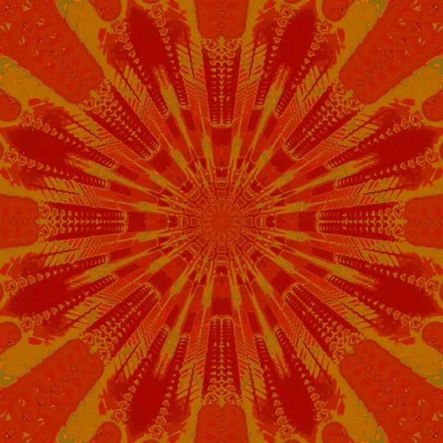 Neon Tunnel Kaleidoscoop Uitbarsting VJ Loop 1:1 Vierkant 60fps Screensaver