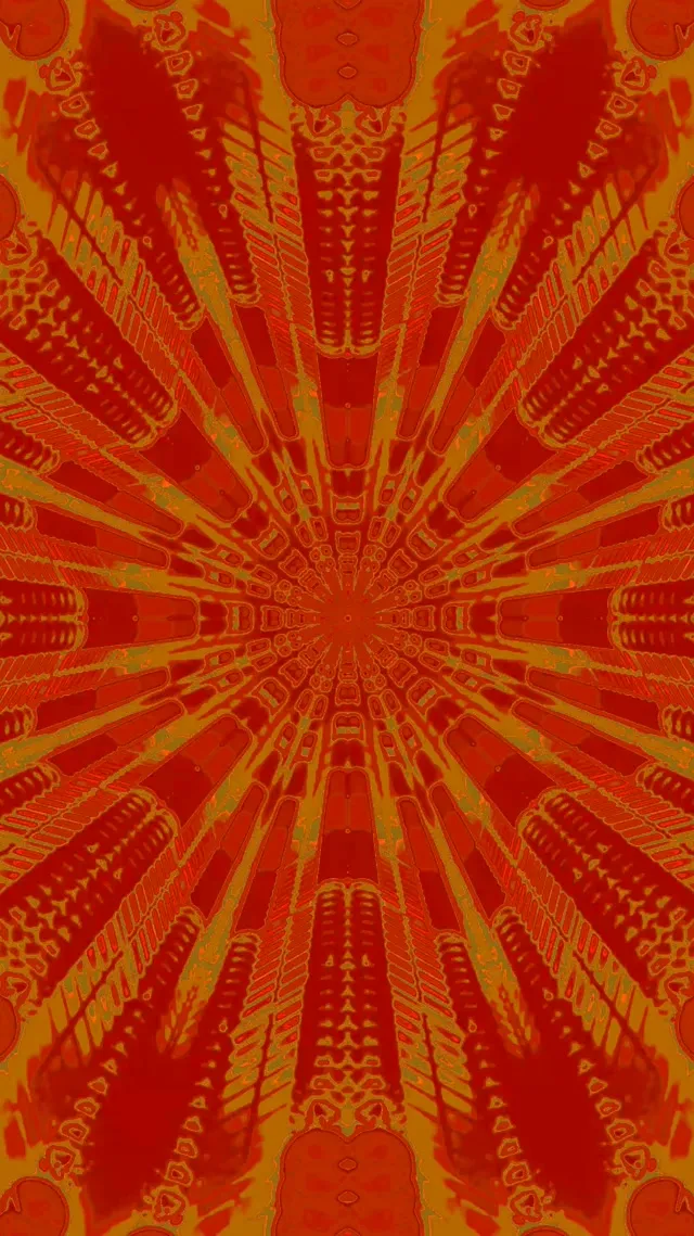 Neon Tunnel Kaleidoscoop Uitbarsting 9:16 Reels 60fps Schermbeveiliging Vj Loop
