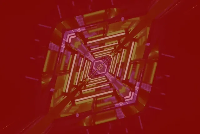 Neon Tunnel Rotating Diamond Vortex VJ Loop 3:2 Surface 60fps Screensaver