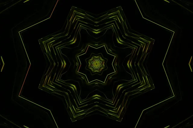 neon tunnel luminous star mandala 3:2 surface 60fps screensaver motion background