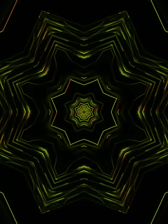 neon tunnel radiant emerald vortex 3:4 ipad portrait 60fps screensaver live wallpaper