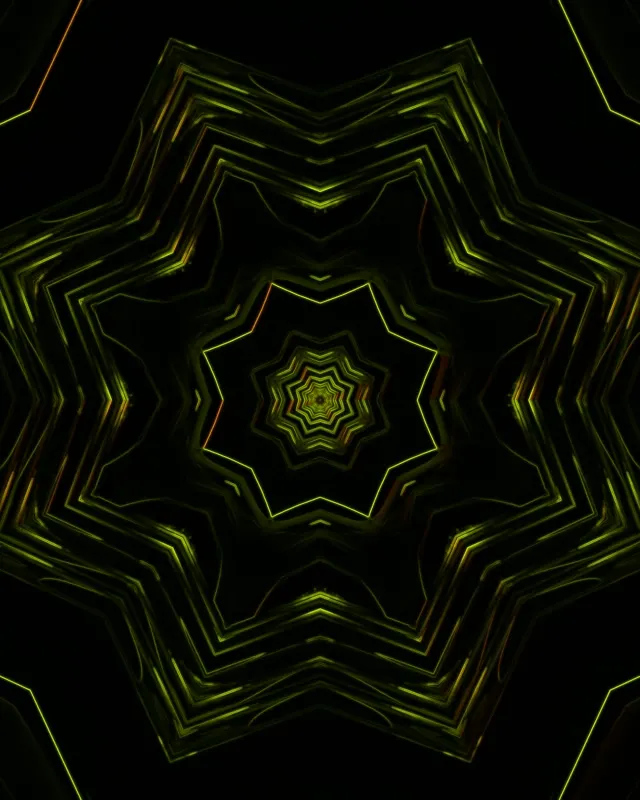 neon tunnel verdant geometric burst 4:5 instagram 60fps screensaver motion background