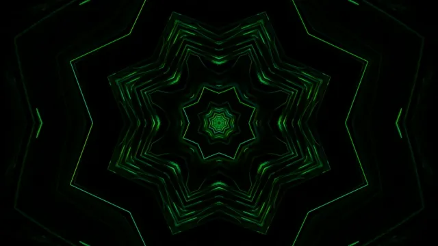 neon tunnel green star vortex 4k uhd 60fps screensaver vj loop