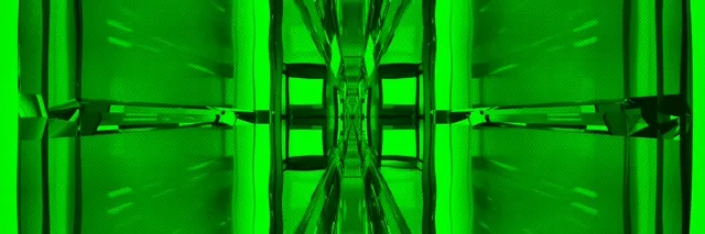 Tunnel néon vortex symétrique 3:1 Triple Wide 60fps VJ Loop Économiseur d'écran