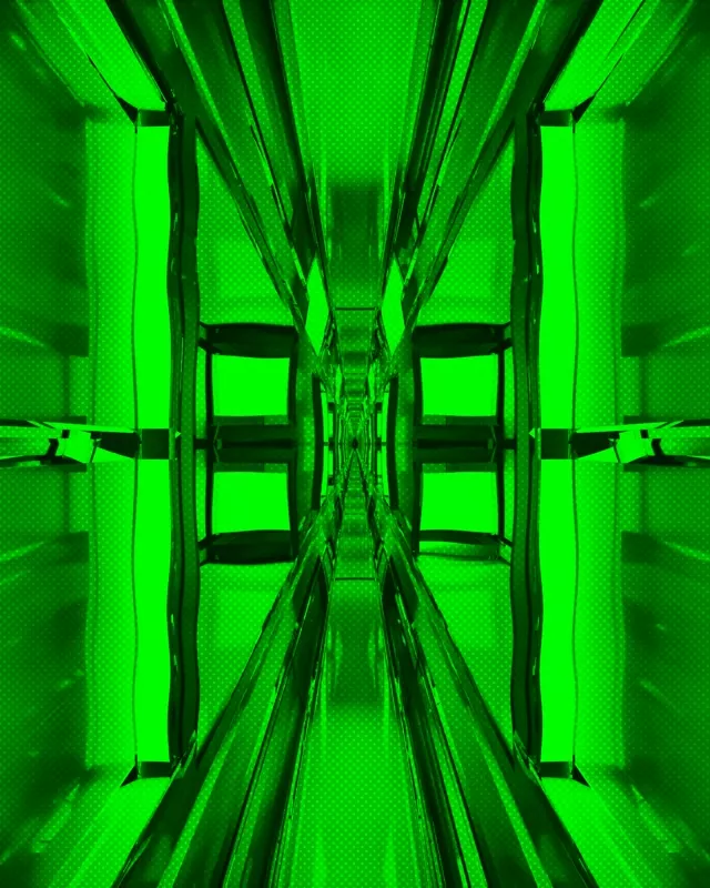 Green Neon Tunnel Vortex Loop 4:5 Instagram 60fps Screensaver