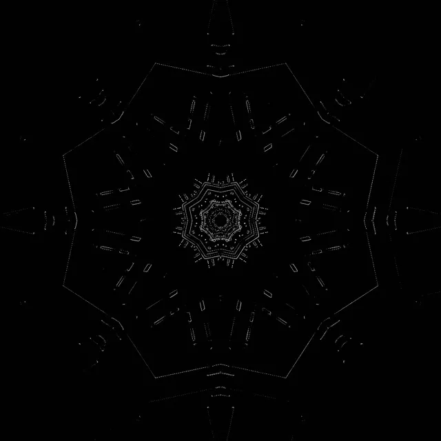 Neon Tunel Heptagon Kaleidoskop VJLoops 1:1 Square 60fps Čuvar Ekrana