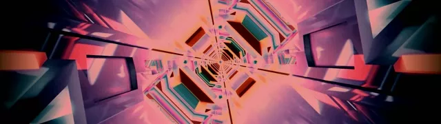 Neon Tunnel Hexagon Vortex 32:9 Super Ultrawide 60fps Screensaver Vj Loop
