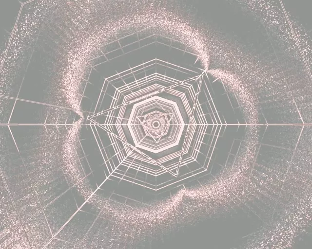 Neon Tunel Šesťuholník Vortex VJLoops 5:4 Priemyselný 60fps Šetrič Obrazovky