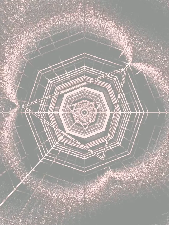 Neon Tunnel Hexagon Vortex VJ Loop 60fps 3:4 iPad Portrait Screensaver
