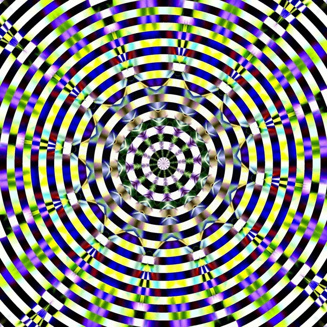 Neon Tunnel Kaleidoscope Vortex 1:1 Square 60fps Screensaver VJ Loop