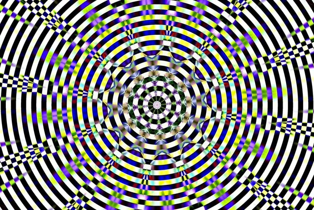 Neon Tunnel Kaleidoscope Vortex 3:2 Surface 60fps Screensaver VJ Loop