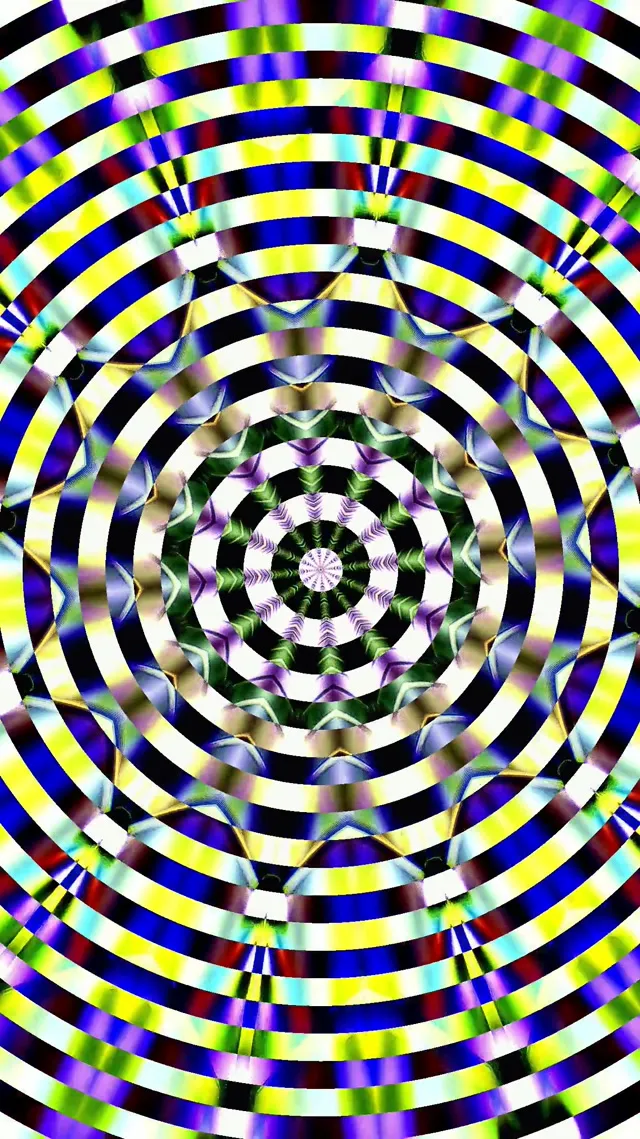 Neon Tunnel Kaleidoscope Vortex | 9:16 Reels 60fps Screensaver Loop