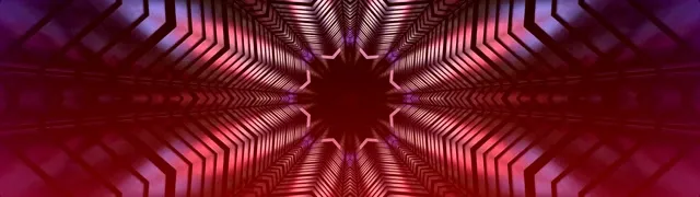Neon Tunnel Kaleidoscope Star Burst 32:9 Super Ultrawide 60fps Ekrano užraktis Vj Loop