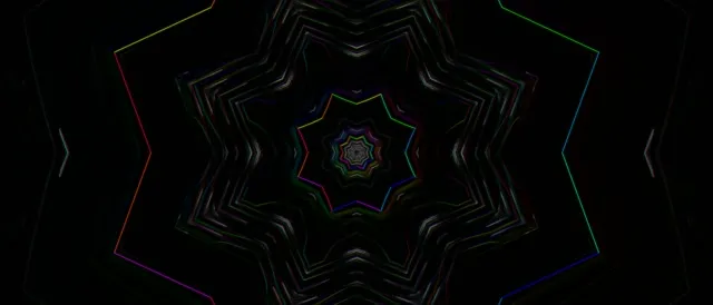 neon tunnel 21:9 ultrawide 60fps screensaver colorful star vj animation