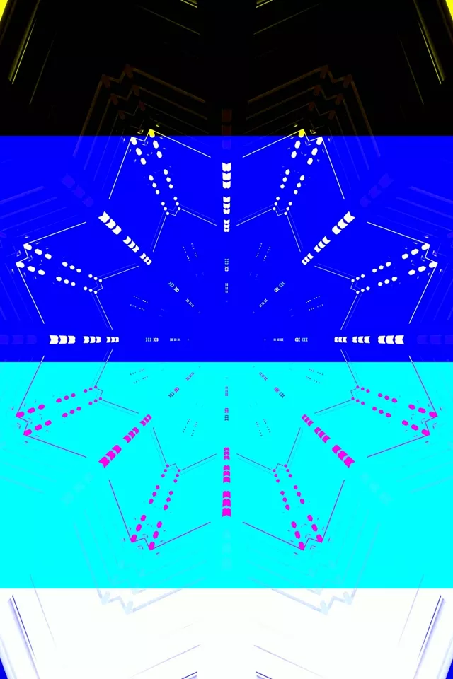 Neon Tunel Kaleidoskop Prugasta Eksplozija VJ Loop 2:3 Photo Portrait 60fps Čuvar Zaslona