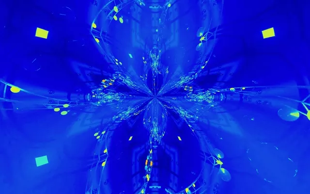 Neon Tunnel Kaleidoscope Burst 16:10 MacBook 60fps VJ Loop Screensaver