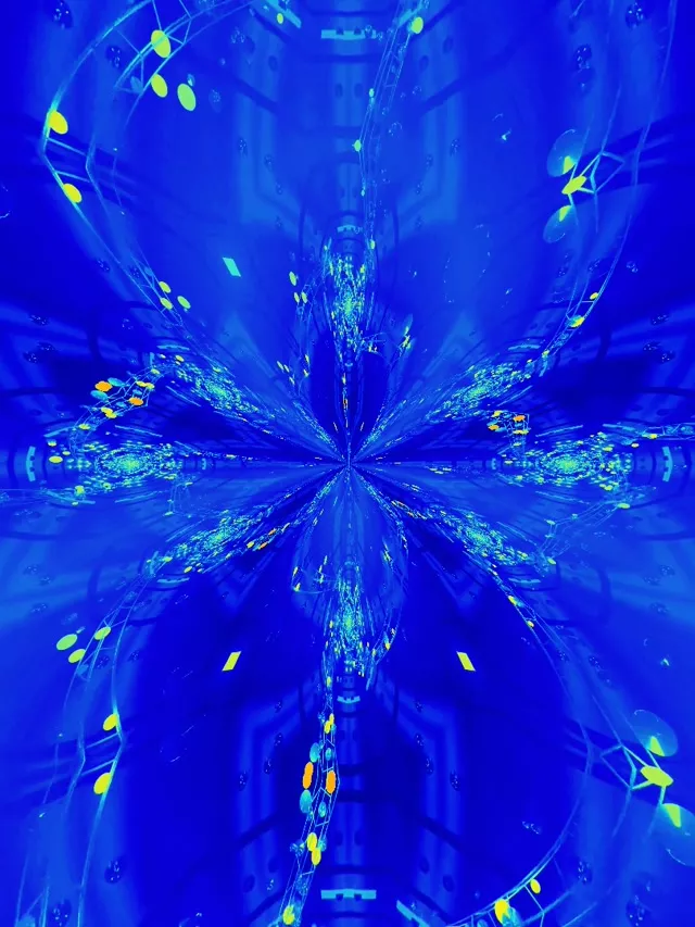Neon Tunnel Kaleidoscope Burst | 3:4 iPad Portrait | 60fps VJ Loop Screensaver