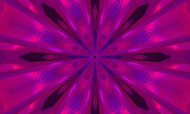 Neon Tunnel Kaleidoscope Burst 5:3 Wide 60fps VJ Loop Screensaver