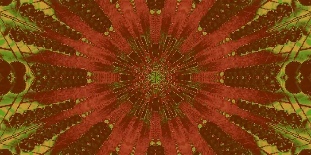 Neon Tunel Kaleidoskop Izbruh Rdeče Zeleni 2:1 Univisium 60fps Ohranjevalnik Zaslona VJLoops