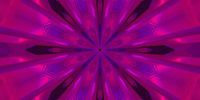 انفجار کالیدوسکوپ تونل نئون VJLoops 2:1 Univisium 60fps صفحه نمایش