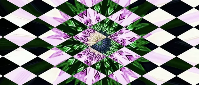 Neon Tunnel Kaleidoscope Burst VJ Loop 21:9 Ultrawide 60fps Screensaver