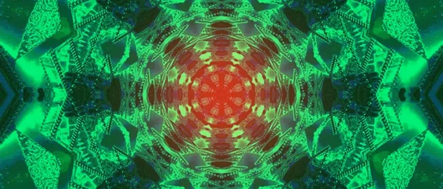 नीयॉन टनल कैलेडोस्कोप बर्स्ट VJ Loop 21:9 अल्ट्राविड 60fps स्क्रीनसेवर