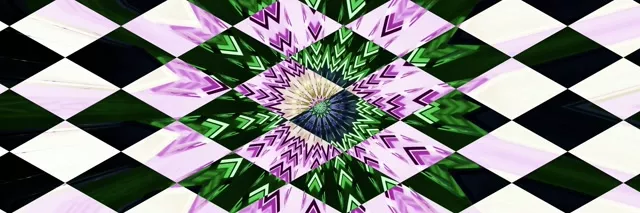 Neon Tunnel Kaleidoscope Burst VJ Loop 3:1 Triple Wide 60fps Screensaver