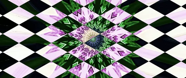 Neon Tunnel Kaleidoscope Burst VJ Loop 60fps 2.39:1 Screensaver