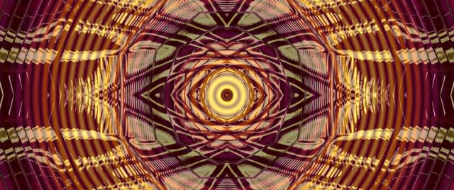 Neon Tunnel Kaleidoscope Eye VJ Loop 60fps 2.39:1 Screensaver