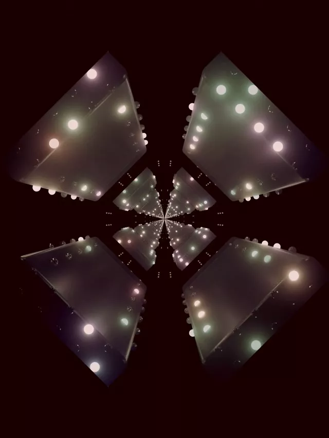 Neon Tunnel Kaleidoscope Salamin VJLoops 3:4 iPad Portrait 60fps Screensaver