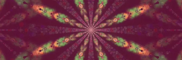 Neon Tunnel Kaleidoskop Petalčni Izbruh 3:1 Triple Wide 60fps Zaslonski Varčevalnik VJ Loop