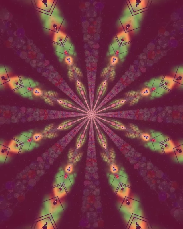 VJLoops Neon Tunnel Kaleidoszkóp Kitörés 4:5 Instagram 60fps Képernyővédő