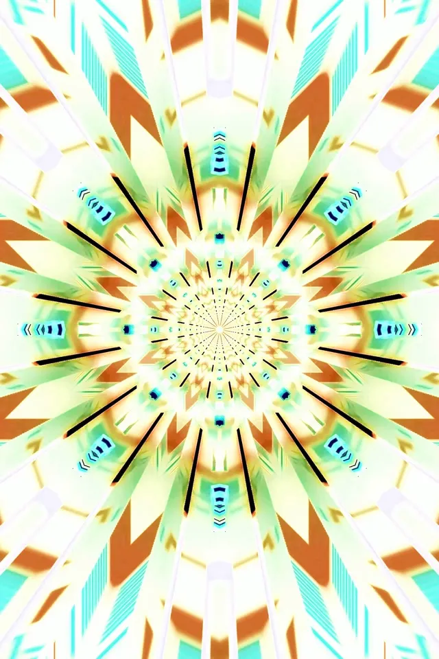 Túnel de Neó Caleidoscopi Esclat VJ Loop 2:3 Retrat Foto 60fps Protector de Pantalla