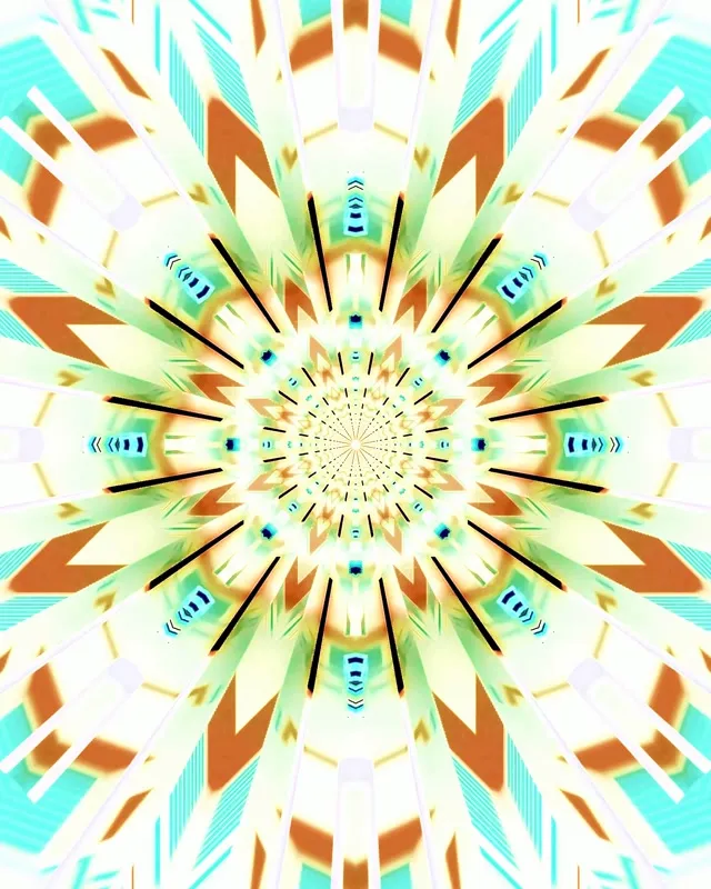 Neon Tüneli Kaleidoskop Yıldız Patlaması VJ Loop 4:5 Instagram 60fps Ekran Koruyucu