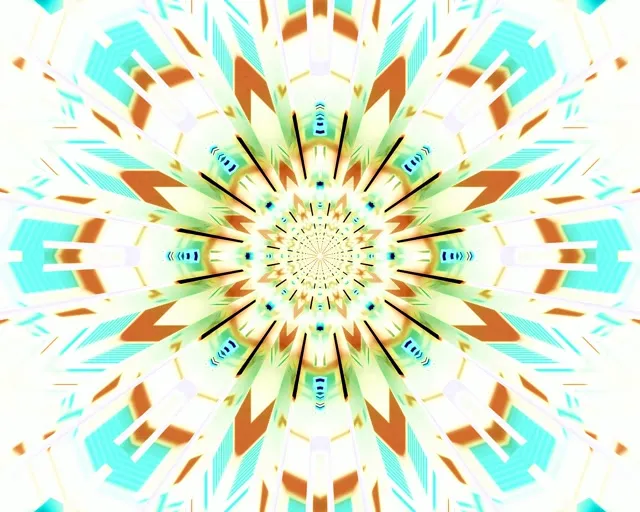 霓虹隧道萬花筒爆發 VJ Loop 5:4 工業用 60fps 螢幕保護程式