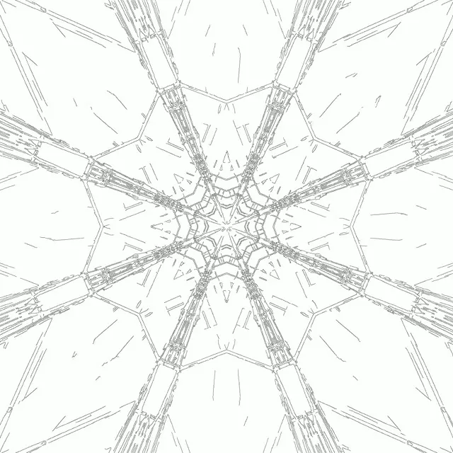 Neon Alagút Kaleidoszkóp Csillag Robbanás Vj Loop 1:1 Négyzet 60fps Képernyővédő