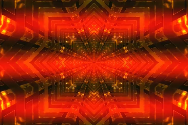 Twnnel Neon Caleidosgôp Star Burst VJ Loop 3:2 Surface 60fps Screensaver