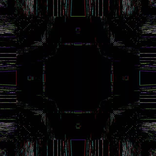 Neon Tunnel Kaleidoscope Vortex | 1:1 Square 60fps Screensaver Loop