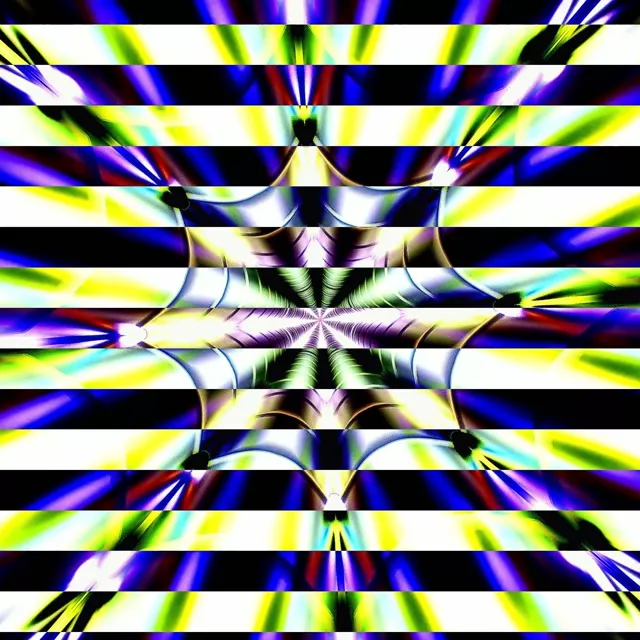 Neon Tunnel Kaleidoscope Vortex | 1:1 Square 60fps Screensaver VJ Loop