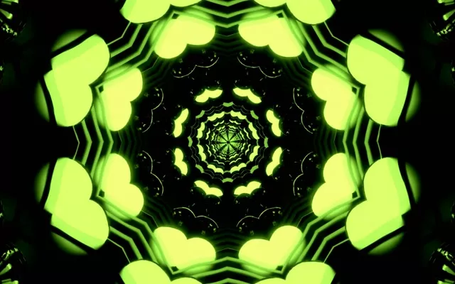 Neon Tunnel Caleidoscoop Vortex | 16:10 Macbook | 60fps Screensaver Loop