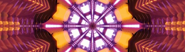 Neon Tunnel Kaleidoskop Vortex | 32:9 Ultrawide 60fps Screensaver