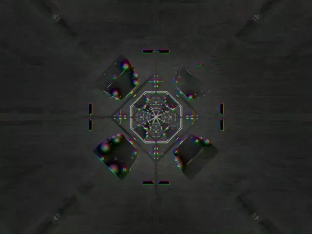 Neon Tunnel Kaleidoscope Vortex 4:3 Classic 60fps Screensaver VJ Loop