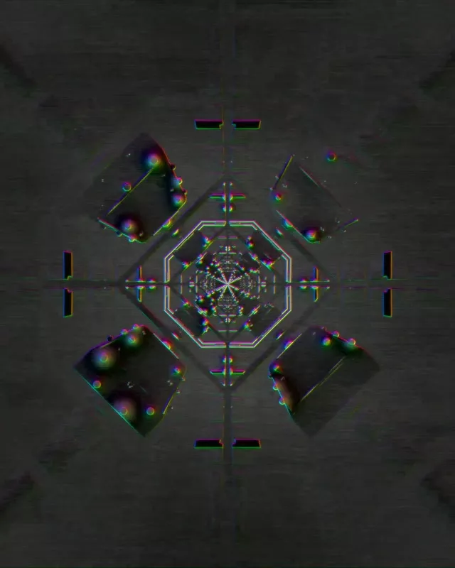 Neon Tunnel Kaleidoscoop Vortex | 4:5 Instagram | 60fps Screensaver
