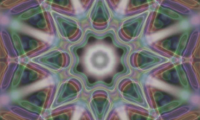 Neon Tunnel Kaleidoscope Vortex 5:3 Wide 60fps Screensaver Loop